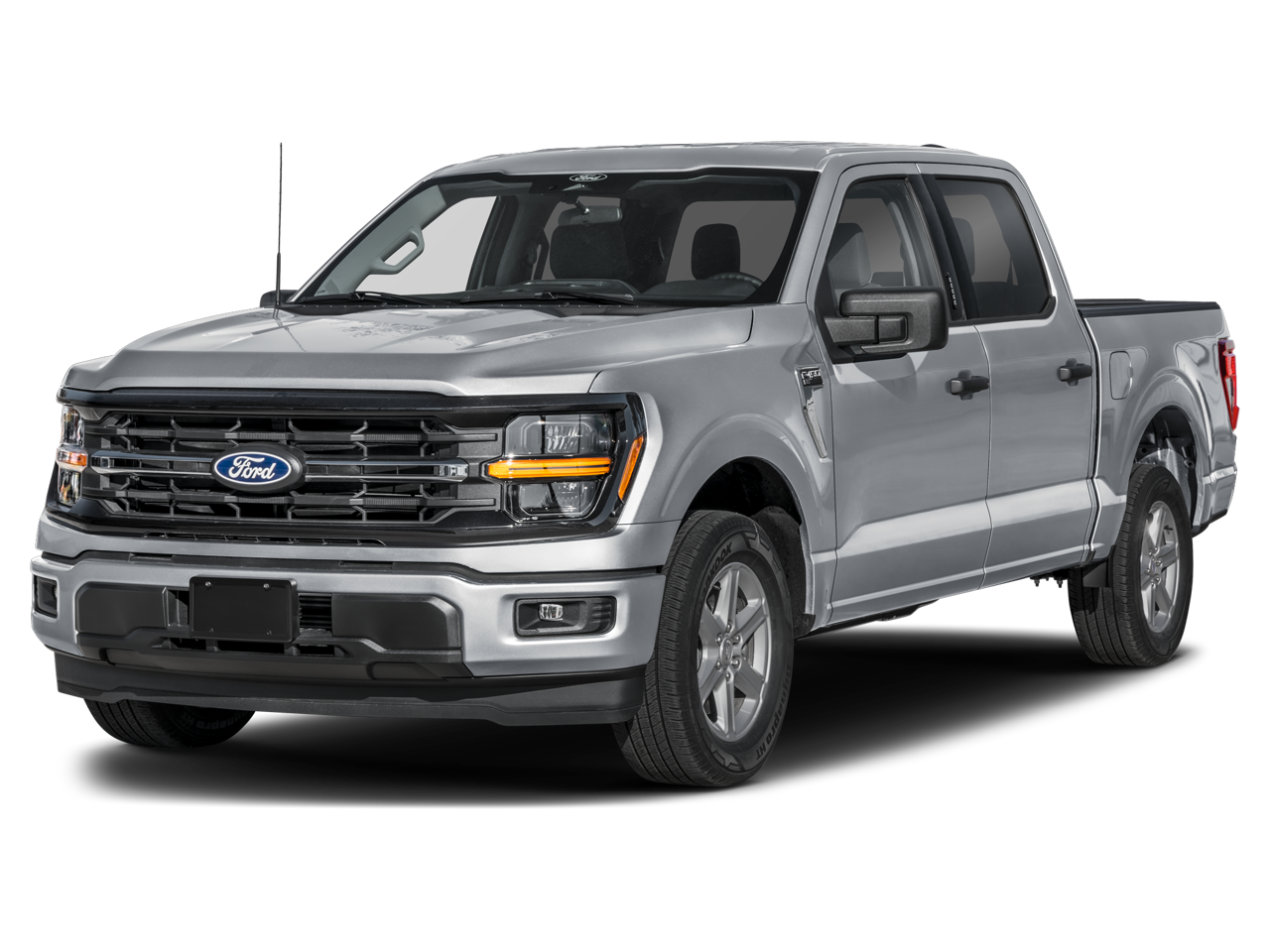 2026 Ford F-150 XLT in Gray Metallic — front three-quarter view